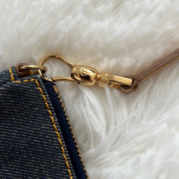Sold! CHRISTIAN DIOR Denim Saddle Pochette - Picture 6 of 10
